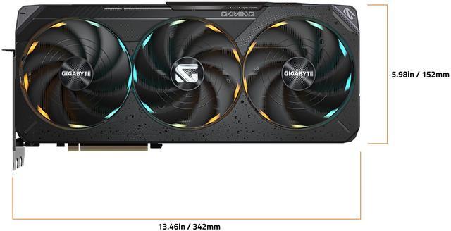 Alt view image 6 of 8 - GIGABYTE Gaming GeForce RTX 5090 32GB GDDR7 PCI Express 5.0 ATX Graphics Card GV-N5090GAMING OC-32GD