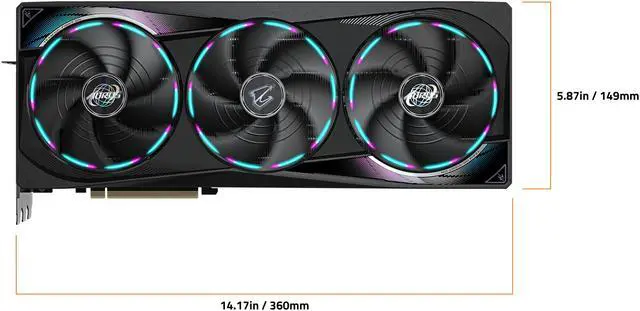 Alt view image 6 of 8 - GIGABYTE AORUS GeForce RTX 5070 Ti 16GB GDDR7 PCI Express 5.0 ATX Graphics Card GV-N507TAORUS M-16GD