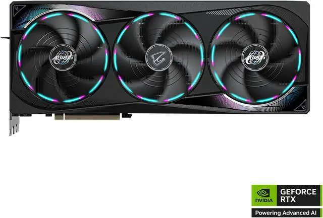 Alt view image 2 of 8 - GIGABYTE AORUS GeForce RTX 5070 Ti 16GB GDDR7 PCI Express 5.0 ATX Graphics Card GV-N507TAORUS M-16GD