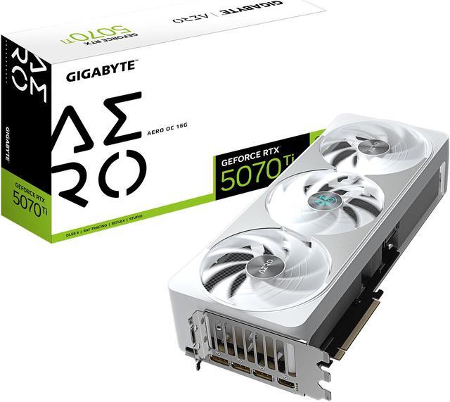 Alt view image 8 of 8 - GIGABYTE AERO GeForce RTX 5070 Ti 16GB GDDR7 PCI Express 5.0 ATX Graphics Card GV-N507TAERO OC-16GD