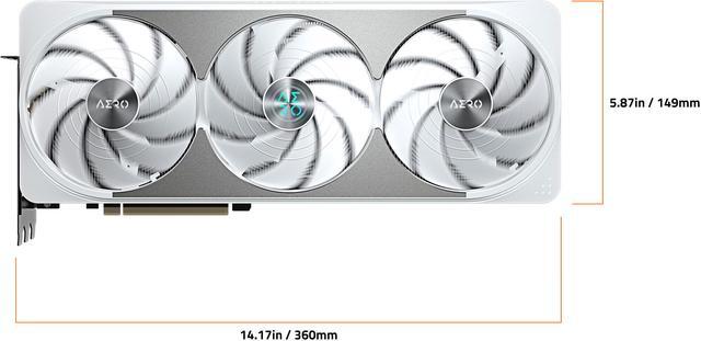 Alt view image 6 of 8 - GIGABYTE AERO GeForce RTX 5070 Ti 16GB GDDR7 PCI Express 5.0 ATX Graphics Card GV-N507TAERO OC-16GD