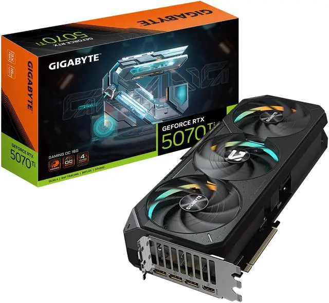 Alt view image 11 of 11 - GIGABYTE Gaming GeForce RTX 5070 Ti 16GB GDDR7 PCI Express 5.0 ATX Graphics Card GV-N507TGAMING OC-16GD