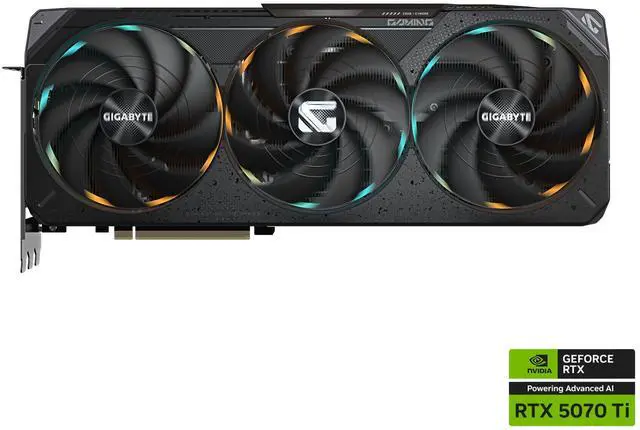 Alt view image 2 of 11 - GIGABYTE Gaming GeForce RTX 5070 Ti 16GB GDDR7 PCI Express 5.0 ATX Graphics Card GV-N507TGAMING OC-16GD