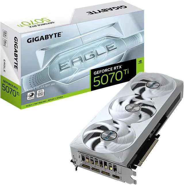 Alt view image 8 of 8 - GIGABYTE Eagle GeForce RTX 5070 Ti 16GB GDDR7 PCI Express 5.0 ATX Graphics Card GV-N507TEAGLEOC ICE-16GD