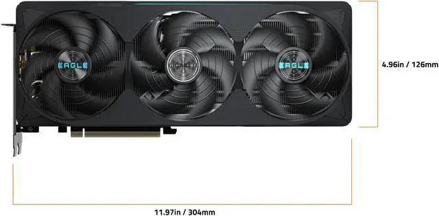 Alt view image 6 of 8 - GIGABYTE Eagle GeForce RTX 5070 Ti 16GB GDDR7 PCI Express 5.0 ATX Graphics Card GV-N507TEAGLE OC-16GD