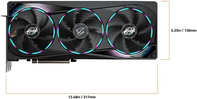 Alt view image 6 of 8 - GIGABYTE AORUS GeForce RTX 5070 12GB GDDR7 PCI Express 5.0 ATX Graphics Card GV-N5070AORUS M-12GD