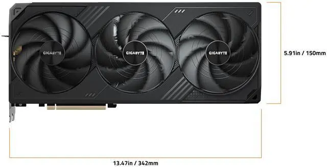 Alt view image 6 of 8 - GIGABYTE WINDFORCE GeForce RTX 5090 32GB GDDR7 PCI Express 5.0 x16 ATX Graphics Card GV-N5090WF3-32GD