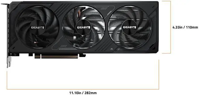 Alt view image 6 of 8 - GIGABYTE WindForce GeForce RTX 5070 12GB GDDR7 PCI Express 5.0 ATX Graphics Card GV-N5070WF3-12GD