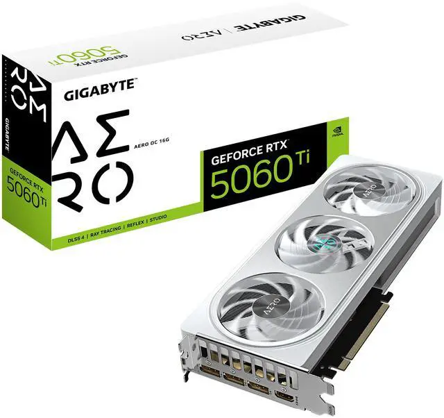 Alt view image 6 of 6 - GIGABYTE AERO GeForce RTX 5060 Ti 16GB GDDR7 PCI Express 5.0 x8 ATX Graphics Card GV-N506TAERO OC-16GD