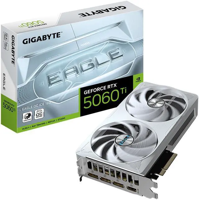 Alt view image 6 of 6 - GIGABYTE Eagle GeForce RTX 5060 Ti 16GB GDDR7 PCI Express 5.0 x8 ATX Graphics Card GV-N506TEAGLEOC ICE-16GD
