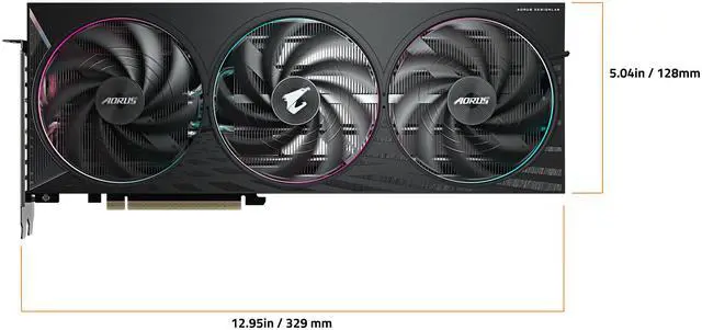Alt view image 6 of 8 - GIGABYTE AORUS GeForce RTX 5060 8GB GDDR7 PCI Express 5.0 Graphics Card GV-N5060AORUS E-8GD