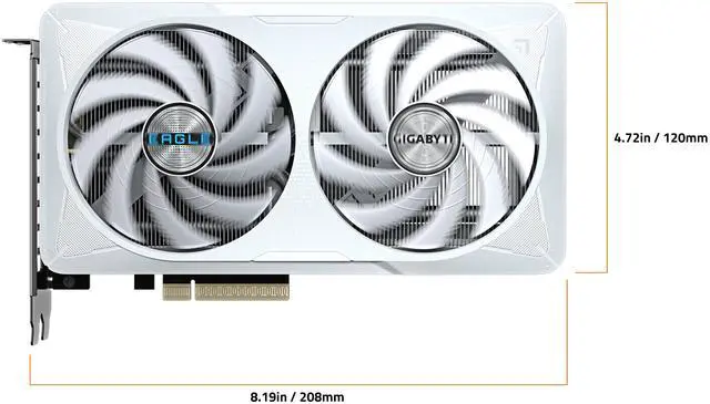 Alt view image 6 of 8 - GIGABYTE Eagle GeForce RTX 5060 8GB GDDR7 PCI Express 5.0 Graphics Card GV-N5060EAGLEOC ICE-8GD