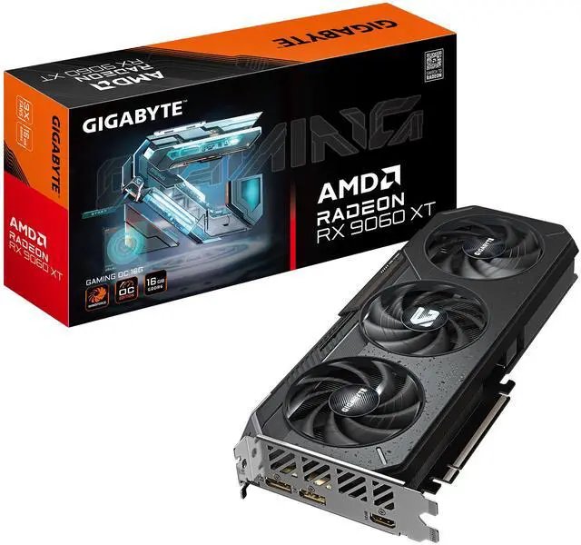 Alt view image 7 of 7 - GIGABYTE Gaming Radeon RX 9060 XT 16GB GDDR6 PCI Express 5.0 x16 ATX Graphics Card GV-R9060XTGAMING OC-16GD RX 9060XT