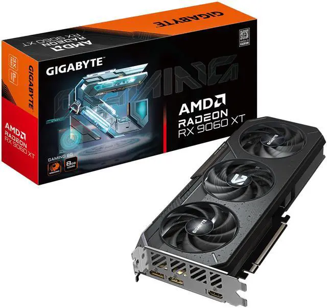 Alt view image 7 of 7 - GIGABYTE Gaming Radeon RX 9060 XT 8GB GDDR6 PCI Express 5.0 x16 ATX Graphics Card GV-R9060XTGAMING-8GD RX 9060XT