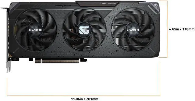 Alt view image 4 of 7 - GIGABYTE Gaming Radeon RX 9060 XT 8GB GDDR6 PCI Express 5.0 x16 ATX Graphics Card GV-R9060XTGAMING-8GD RX 9060XT
