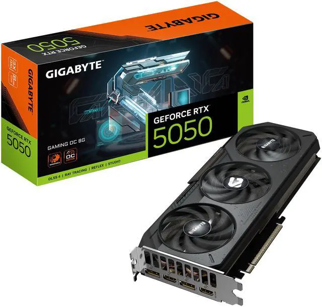 Alt view image 11 of 11 - GIGABYTE Gaming GeForce RTX 5050 8GB GDDR6 PCI Express 5.0 x8 ATX Graphics Card GV-N5050GAMING OC-8GD