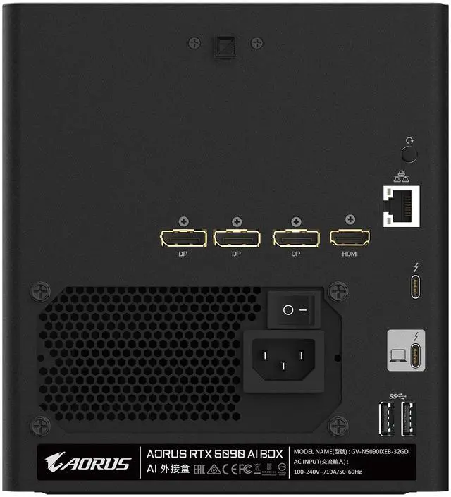 Alt view image 7 of 9 - GIGABYTE AORUS GeForce RTX 5090 32GB GDDR7 PCI Ex press 5.0 x16 Graphics Card AORUS RTX 5090 AI BOX GV-N5090IXEB-32GD