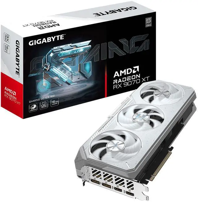 Alt view image 13 of 13 - GIGABYTE Gaming Radeon RX 9070 XT 16GB GDDR6 PCI Express 5.0 x16 Graphics Card GV-R907XGAMINGOCICE-16GD