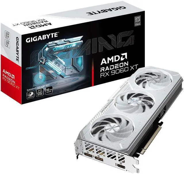 Alt view image 13 of 13 - GIGABYTE Gaming Radeon RX 9060 XT 16GB GDDR6 PCI Express 5.0 x16 ATX Graphics Card GV-R906XGAMINGOCICE-16GD