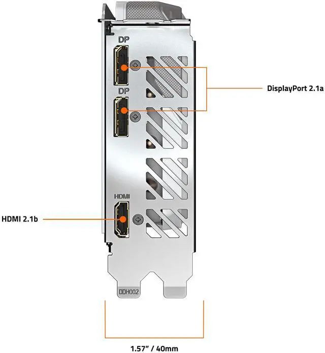 Alt view image 10 of 13 - GIGABYTE Gaming Radeon RX 9060 XT 16GB GDDR6 PCI Express 5.0 x16 ATX Graphics Card GV-R906XGAMINGOCICE-16GD