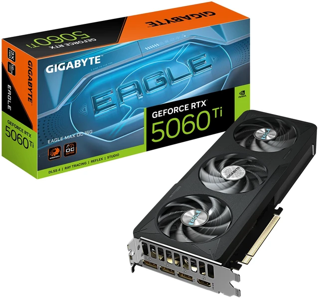 Alt view image 9 of 9 - GIGABYTE Eagle GeForce RTX 5060 Ti 16GB GDDR7 PCI Express 5.0 x8 ATX Graphics Card GV-N506TEAGLEMAX OC-16GD