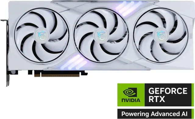 Alt view image 2 of 8 - MSI GeForce RTX 5080 16GB GDDR7 PCI Express 5.0 ATX Video Card GeForce RTX 5080 16G GAMING TRIO WHITE