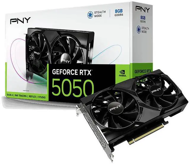 Alt view image 10 of 11 - PNY Dual Fan GeForce RTX 5050 8GB GDDR6 PCI Express 5.0 x8 ATX Graphics Card RTX 5050 8GB DUAL FAN