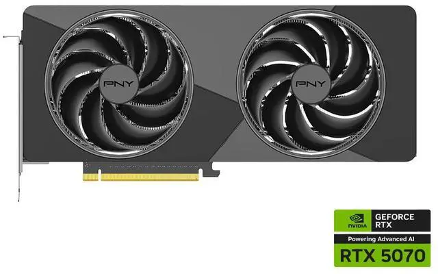 Alt view image 2 of 11 - PNY Technologies, Inc. GeForce RTX 5070 Slim GeForce RTX 5070 12GB GDDR7 PCI Express 5.0 x16 ATX Graphics Card