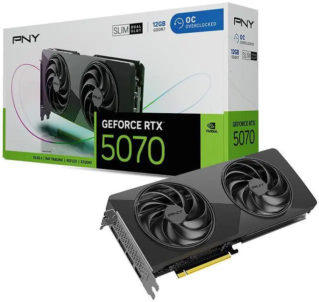 Alt view image 10 of 11 - PNY Technologies, Inc. GeForce RTX 5070 Slim GeForce RTX 5070 12GB GDDR7 PCI Express 5.0 x16 ATX Graphics Card