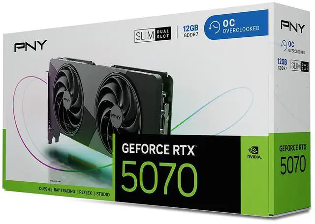 Alt view image 11 of 11 - PNY Technologies, Inc. GeForce RTX 5070 Slim GeForce RTX 5070 12GB GDDR7 PCI Express 5.0 x16 ATX Graphics Card