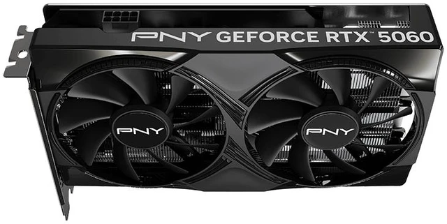 Alt view image 6 of 9 - PNY Dual Fan OC GeForce RTX 5060 8GB GDDR7 PCI Express 5.0 x8 ATX Graphics Card RTX 5060 Overclocked Dual Fan GPU