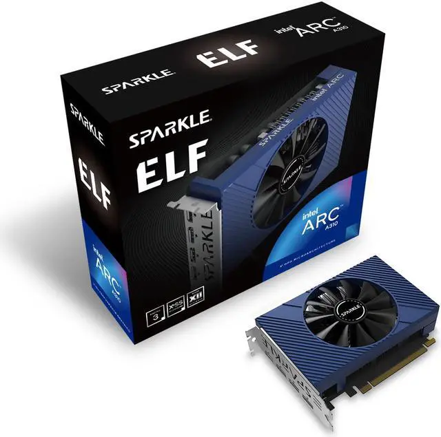 Alt view image 8 of 8 - SPARKLE Intel Arc A310 ELF, 4GB GDDR6, Single Fan , SA310E-4G