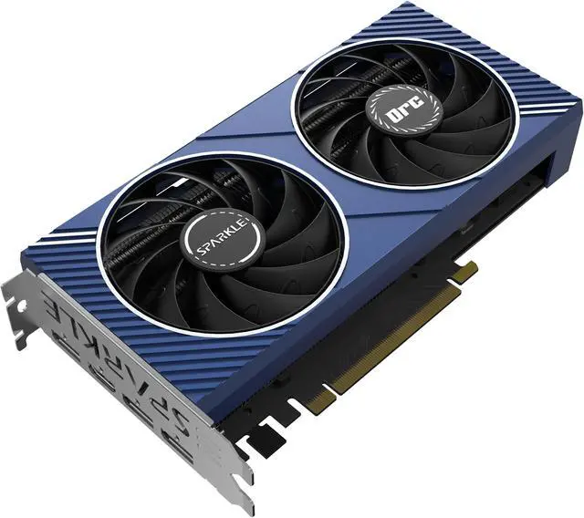 Alt view image 3 of 14 - SPARKLE Intel Arc A580 ORC OC Edition, 8GB GDDR6, ThermalSync, TORN Cooling, Axial Fan, Metal Backplate, SA580C-8GOC