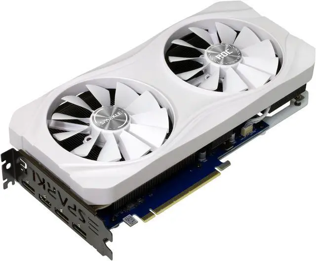 Alt view image 4 of 9 - SPARKLE Intel Arc A770 ROC Luna OC Edition, 16 GB GDDR6, 2x DBB 100 mm Fan , 2.5 Slot , Metal Luna White Edition, SA770RW-16GOC