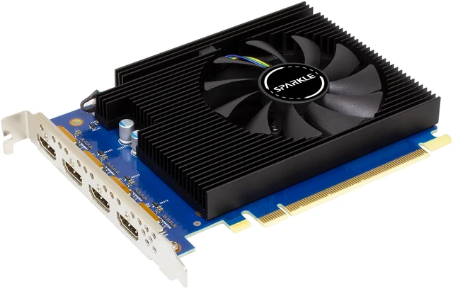 Alt view image 2 of 3 - SPARKLE Arc A310 4GB GDDR6 PCI Express 4.0 x8 ATX Video Card SA310F-4G