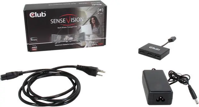 Alt view image 5 of 5 - Club 3D SenseVision - Multi Stream Transport (MST) 1-3 DP Hub Model CSV-5300U