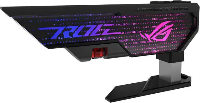 Alt view image 5 of 20 - ASUS ROG Herculx Graphics Card Holder (Tool-free design, Included spirit level, Solid zinc alloy, 72-128mm, Aura Sync)