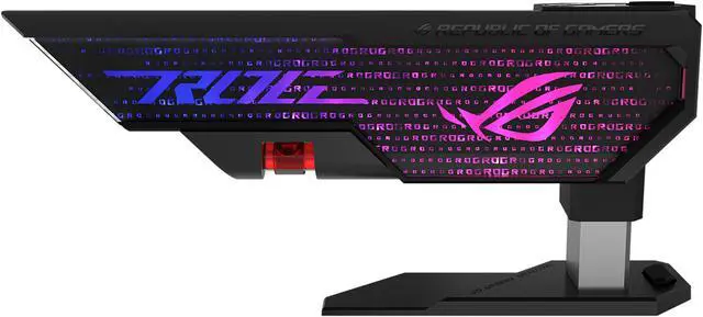 Alt view image 6 of 20 - ASUS ROG Herculx Graphics Card Holder (Tool-free design, Included spirit level, Solid zinc alloy, 72-128mm, Aura Sync)