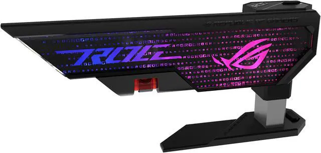 Alt view image 9 of 20 - ASUS ROG Herculx Graphics Card Holder (Tool-free design, Included spirit level, Solid zinc alloy, 72-128mm, Aura Sync)