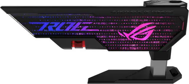 Alt view image 10 of 20 - ASUS ROG Herculx Graphics Card Holder (Tool-free design, Included spirit level, Solid zinc alloy, 72-128mm, Aura Sync)