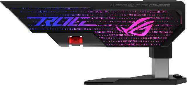 Alt view image 11 of 20 - ASUS ROG Herculx Graphics Card Holder (Tool-free design, Included spirit level, Solid zinc alloy, 72-128mm, Aura Sync)