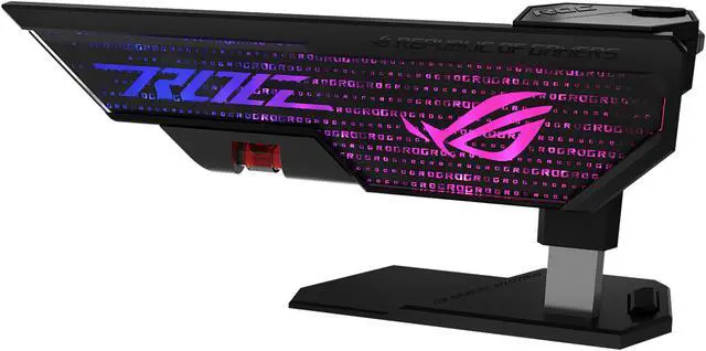 Alt view image 12 of 20 - ASUS ROG Herculx Graphics Card Holder (Tool-free design, Included spirit level, Solid zinc alloy, 72-128mm, Aura Sync)