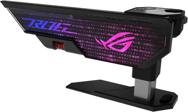 Alt view image 13 of 20 - ASUS ROG Herculx Graphics Card Holder (Tool-free design, Included spirit level, Solid zinc alloy, 72-128mm, Aura Sync)