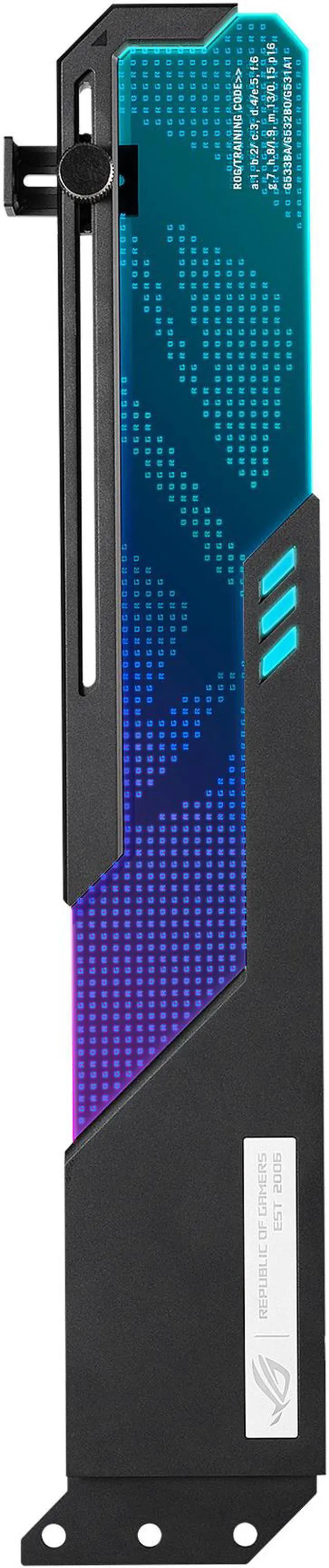 Alt view image 5 of 11 - ASUS ROG Wingwall Graphics Card Holder Model ROG-WINGWALL-HOLDER
