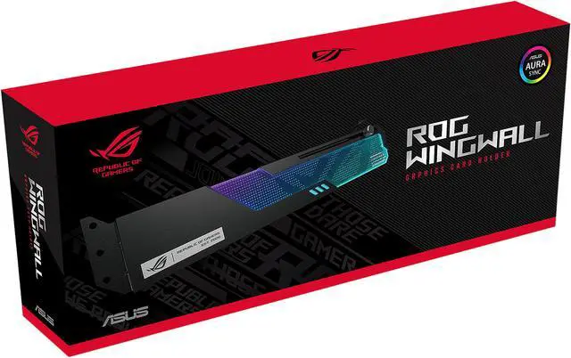 Alt view image 11 of 11 - ASUS ROG Wingwall Graphics Card Holder Model ROG-WINGWALL-HOLDER