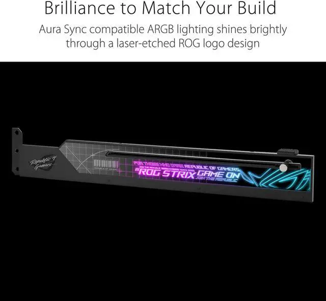 Alt view image 2 of 3 - ASUS ROG Strix Graphics Card Holder Model ROG-STRIX-HOLDER