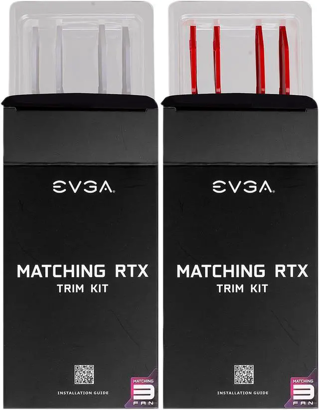 Alt view image 2 of 4 - EVGA Gift - Red/White Trim Kit for EVGA 20-Series FTW3 Graphics Cards