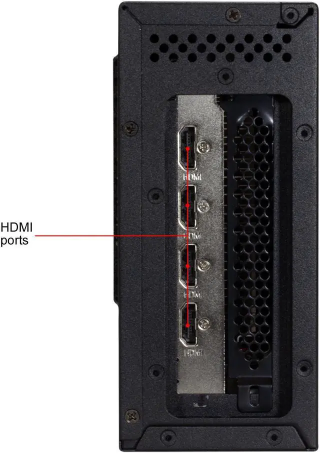 Alt view image 4 of 6 - PowerColor Mini - Thunderbolt 3 eGFX Enclosure for macOS Mojave, Installed RX 560 Graphics Card Inside eGPU