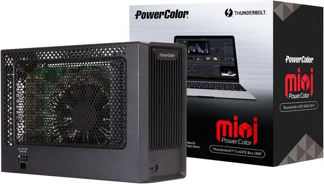 Alt view image 5 of 6 - PowerColor Mini - Thunderbolt 3 eGFX Enclosure for macOS Mojave, Installed RX 560 Graphics Card Inside eGPU