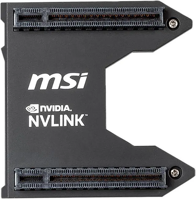 Alt view image 4 of 10 - MSI GeForce RTX NVLink GPU BRIDGE